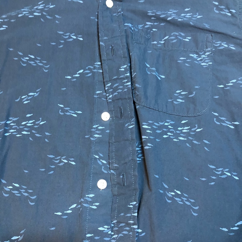 Fishy Button Up, Business Casual Shirt View 2